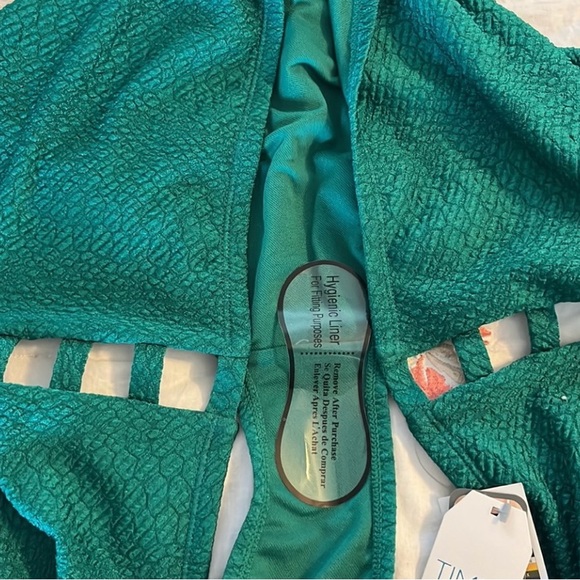 TIME & TRU Women’s Lattice Plus Side Bikini Swim Bottom Size 3X 
(24W-26W) Green - Picture 8 of 12